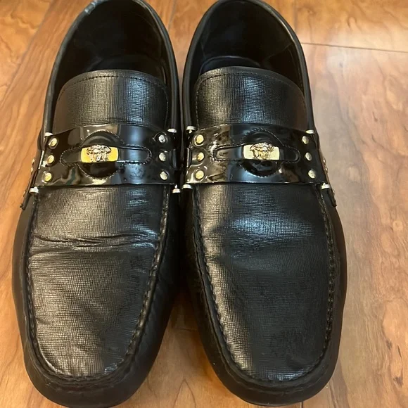 Versace | Shoes | Versace Leather Loafers Size 44 | Poshmark display picture 1